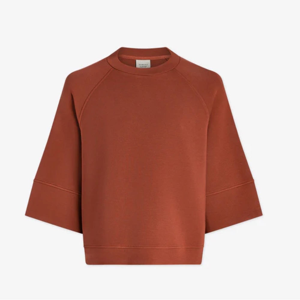 Varley Tabor Raglan Top in Mocha Biscuit (Chestnut Brown)